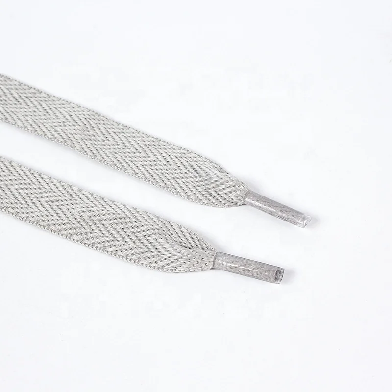 Width 8mm Flat Shoelace Fashion Wholesale Manufacturer Plastic Tip Custom Shoe laces For Shoes