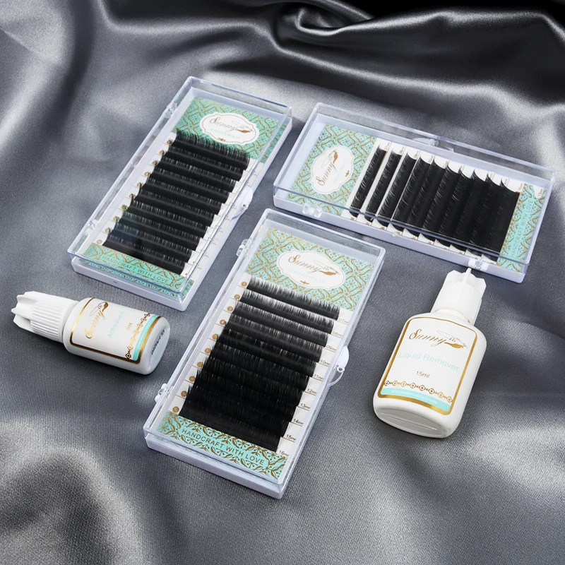 
Wholesale Private Label Las Extension Supplies J B C CC D DD Curl Matte Black Classic Individual Volume eyelash extension 