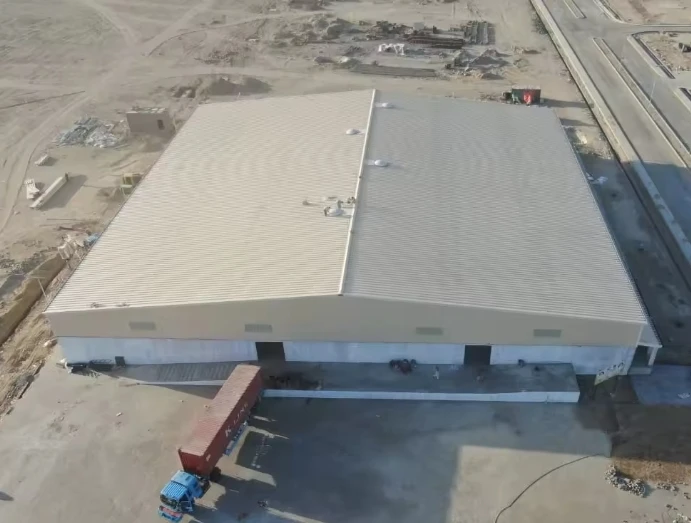 Low-cost prefabricated steel structure warehouse building with garages building