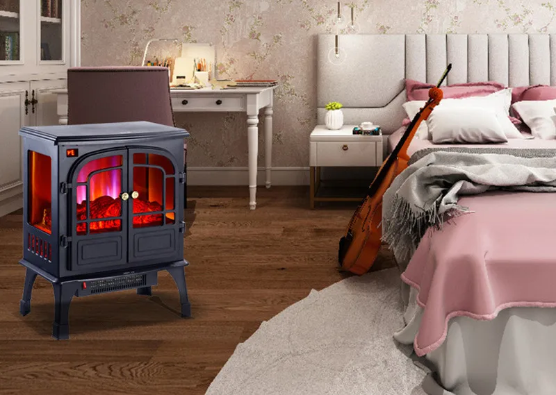 Outdoor Fire Place Electric Heater Indoor Remote Control Fire Place Decoration