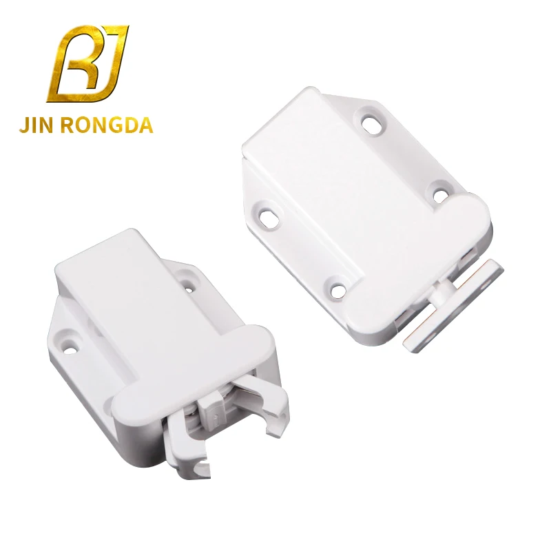 Jinrongda Self-locking Invisible Push Open Cabinet Hardware Wardrobe Door Rebound Device Home Outdoor Durable Contemporary