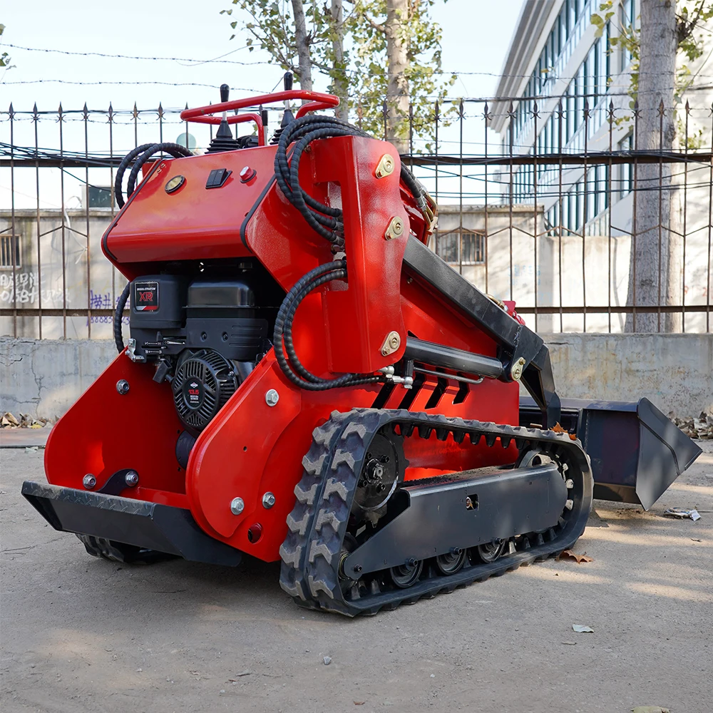 FREE SHIPPING Cheap EPA Mini Track Skid Steer Loader Diesel Small Garden New Skid Steer Loaders For Sale Wheel skidsteer Loader