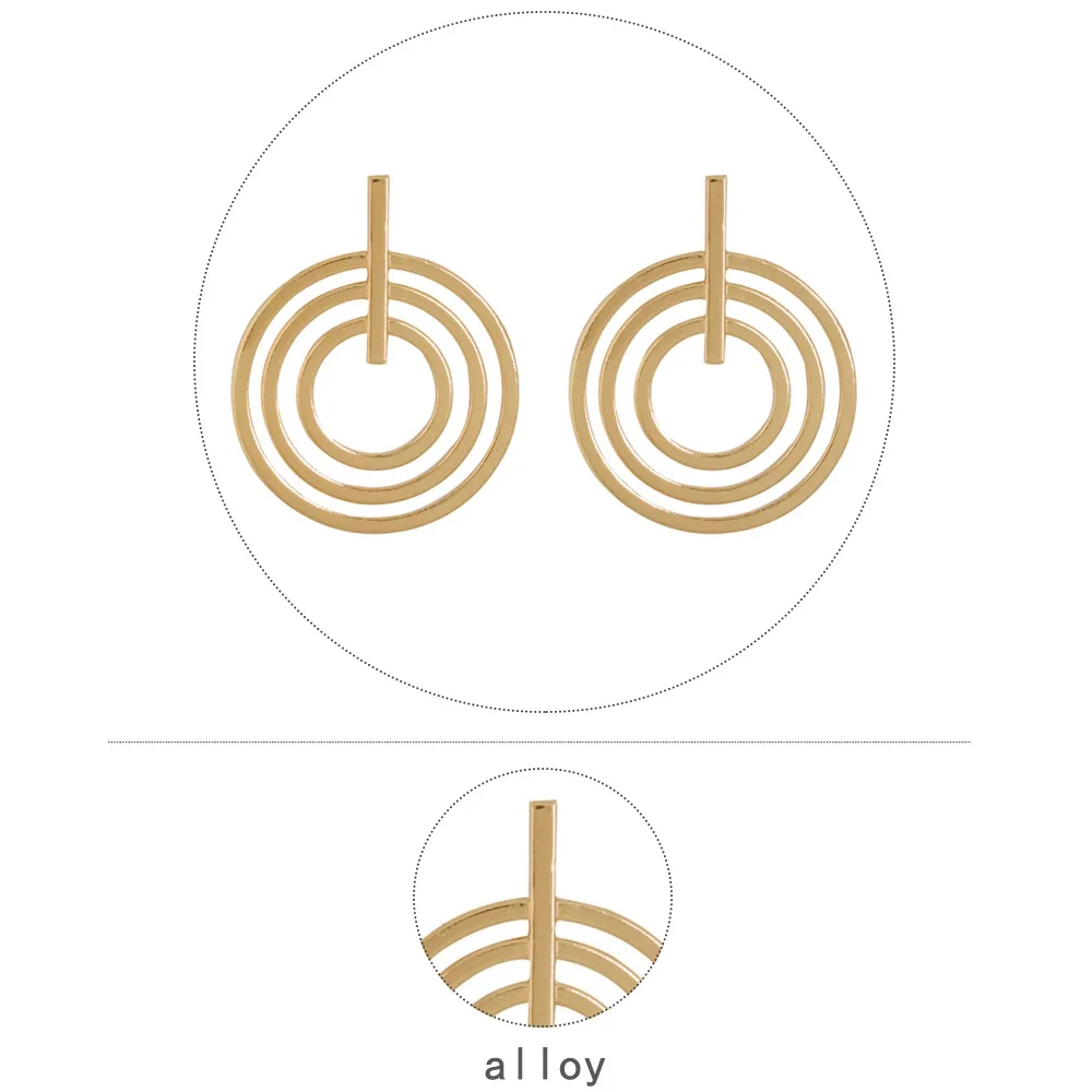 2020 новая модель, широкие полукруглые серьги-кольца из цинкового сплава для женщин