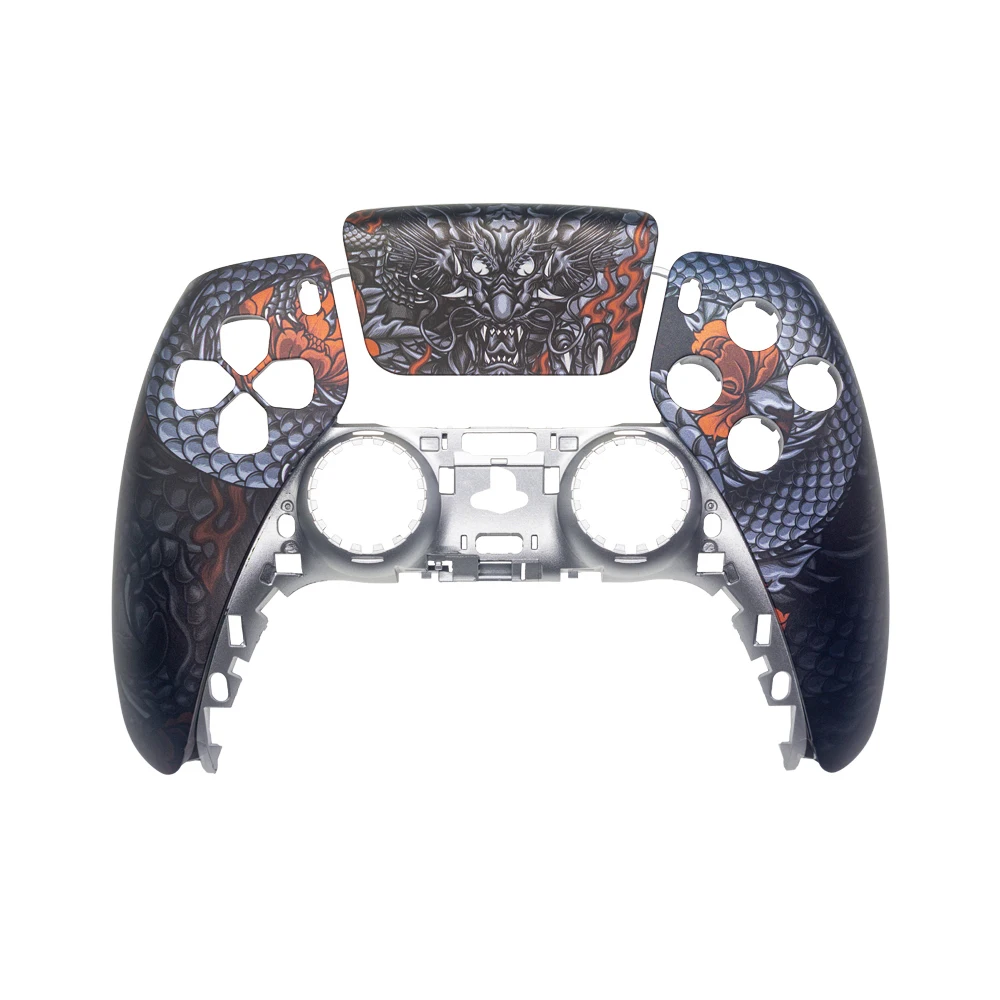 Customized DIY Controller Designs Face Plate Front Shell Back Case Touchpad Pattern Solid Controller Button for PS5