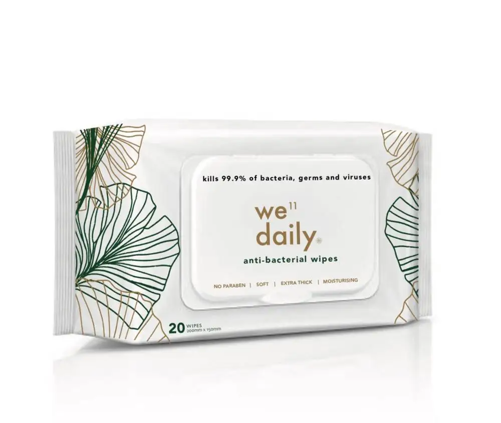 Well Daily high quality Paraben free Alcohol free safe for baby antibacterial wet wipes