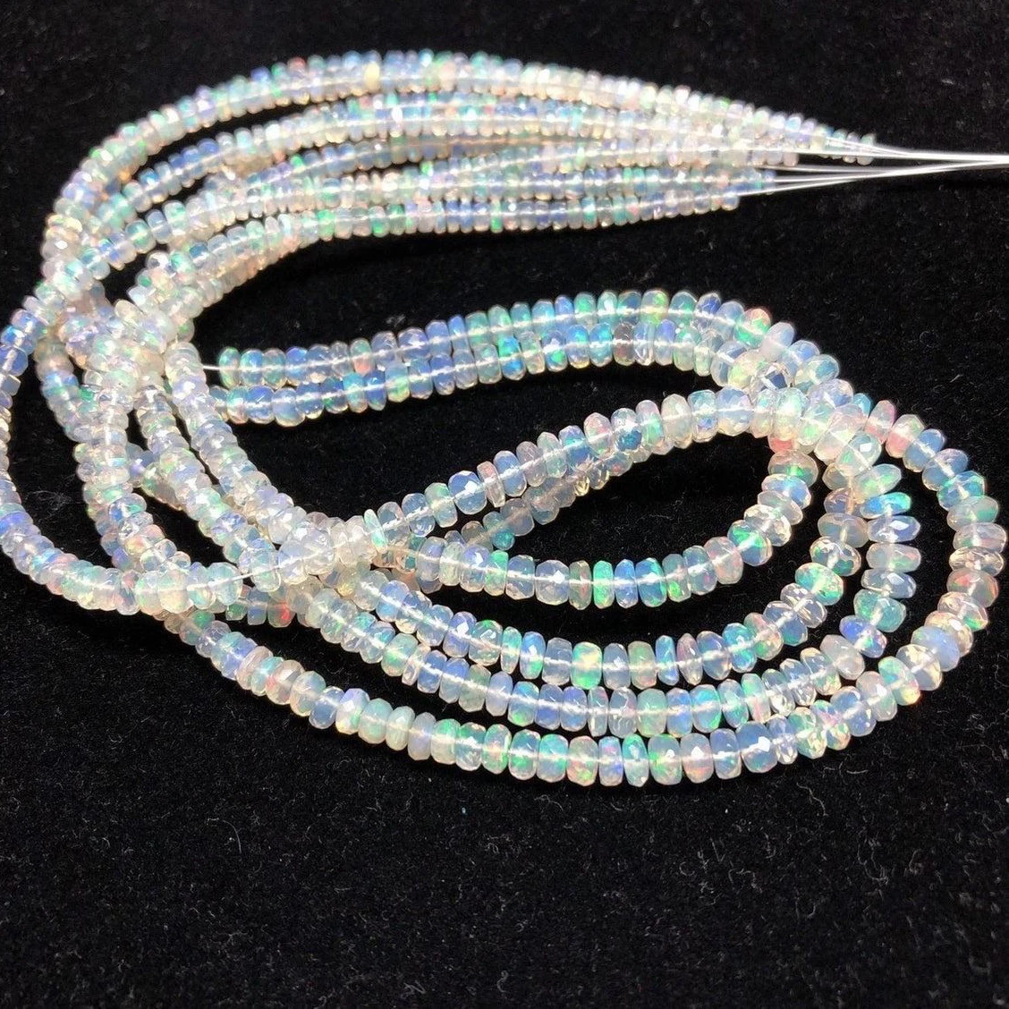 Natural Ethiopian Opal Stone Faceted Beads Strand From Stones Supplier Shop Trending Buy Now
