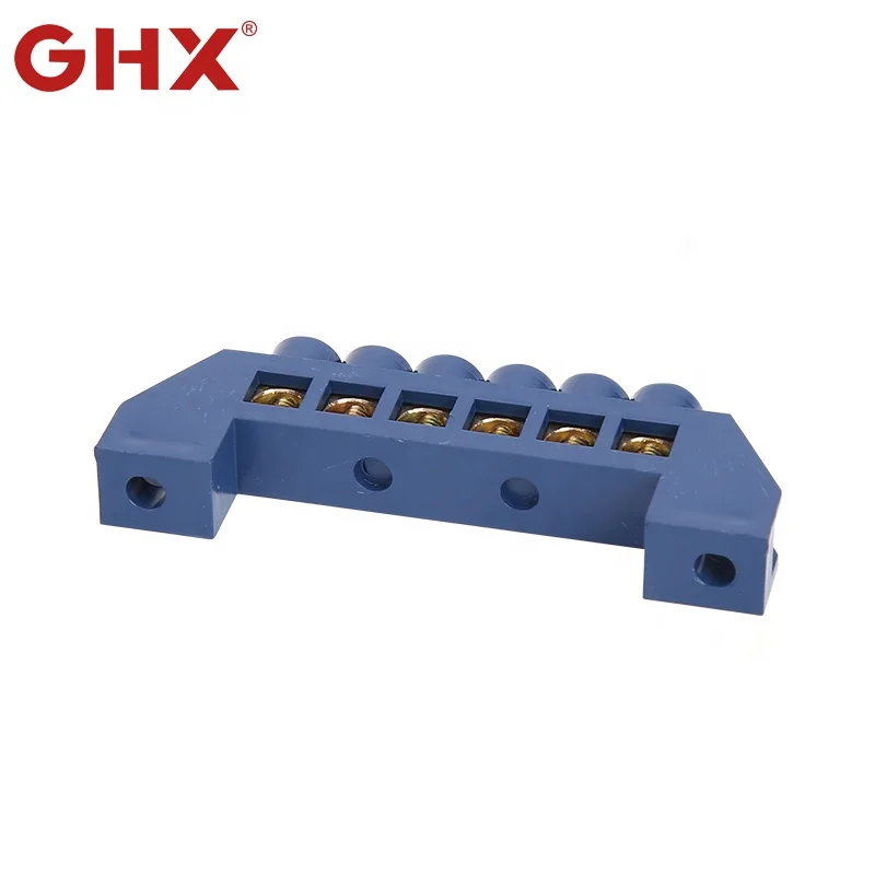 YL-001 whole plastic cover natural Screw Terminal  6Ways