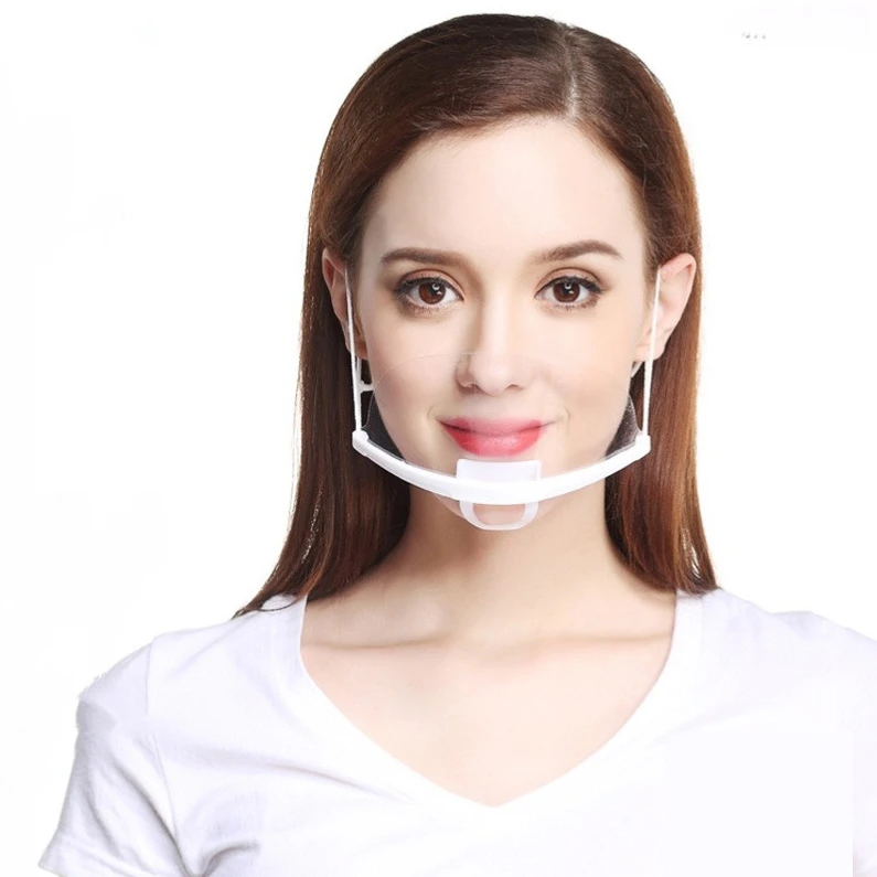 Transparent restaurant Cook Clean Clear plastic face shield Anti-fog plastic face shield