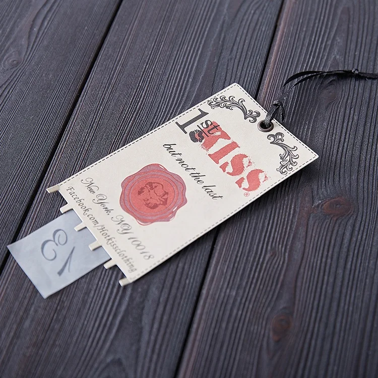 Custom Hang Tag For Jeans Paper Hang Tag For Clothes Garment Clothing Hang Tag For T shirt