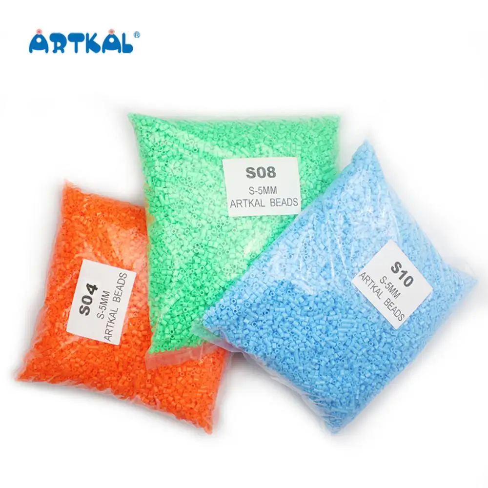Горячие продать S-1kg 5 мм Artkal плавкий предохранитель бисер Perler 200 + цветов Хама