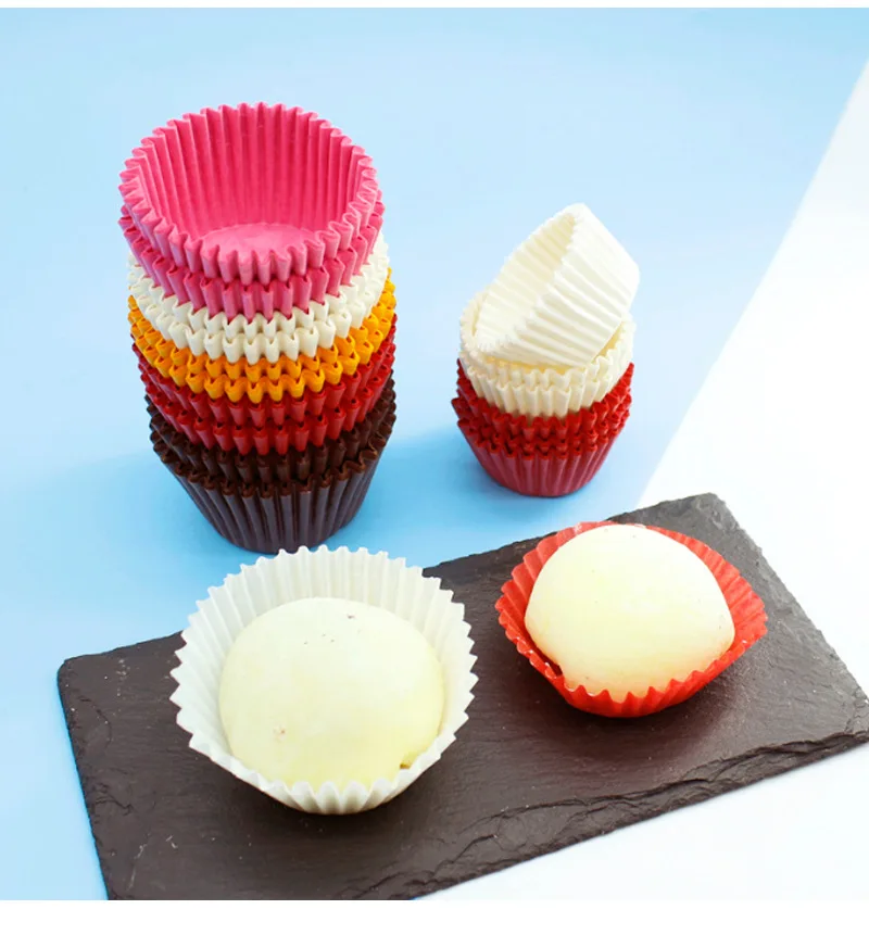  Полупрозрачная бумага для кексов легко снимается мягкие формочки маффинов