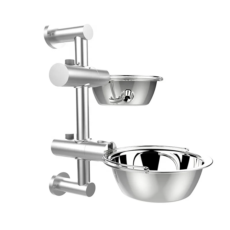 Manufacturer Hot Selling Pet Dog Cat Bowls 304 Stainless Steel Adjustable Height Lifting Bowls Durable with Pet Fixed Bowl Rack