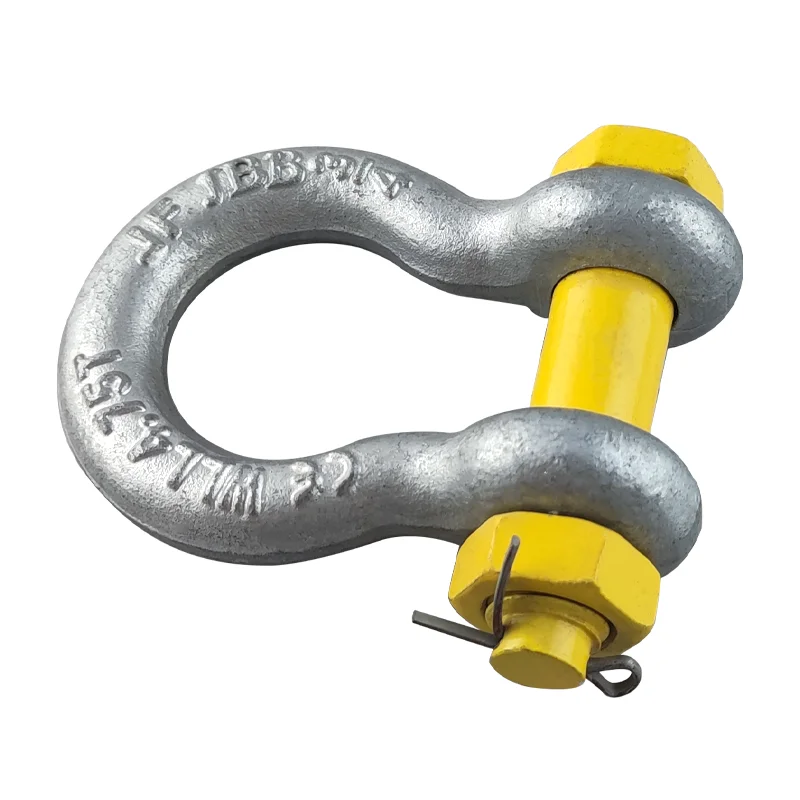 HDG US Type Drop Forged Bolt Anchor Bow Shackle 2130  Shackle With Safty Pin