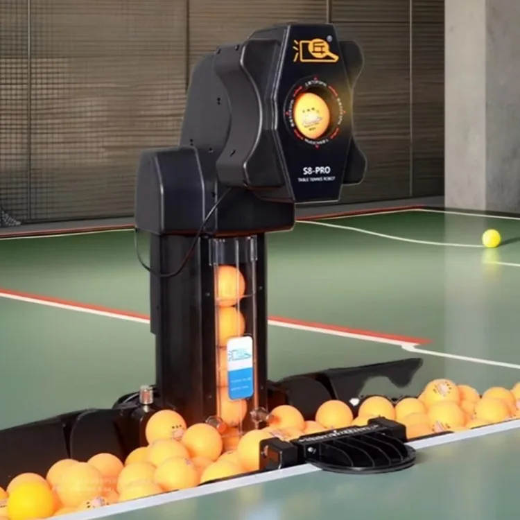 HUIPANG S8-PRO Fully Automatic Folding Table Tennis Robot Indoor Plastic Sports Product Special Offer