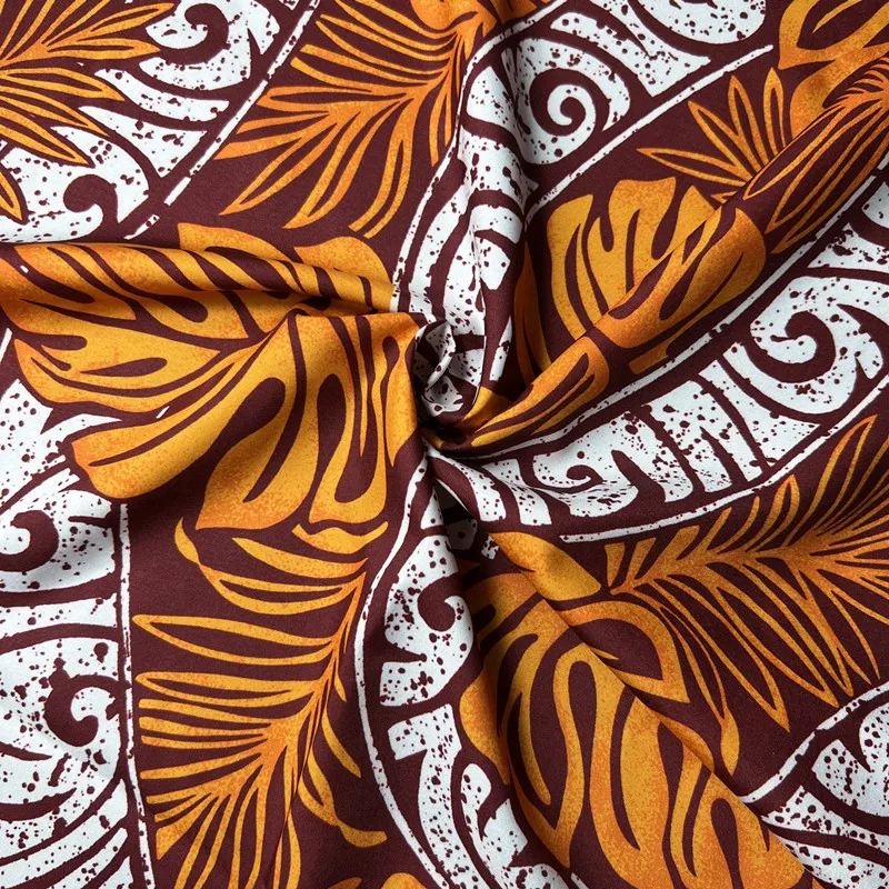 Hawaii Vintage Polynesian Tribal Fabrics Fashion Design Samoan Printed Fabric Prints for Garment Making