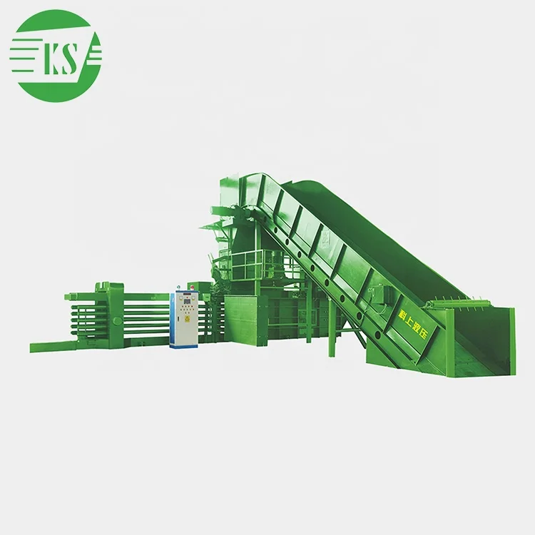 WX-200T/100T waste scrap cardboard paper press automatic baler machine