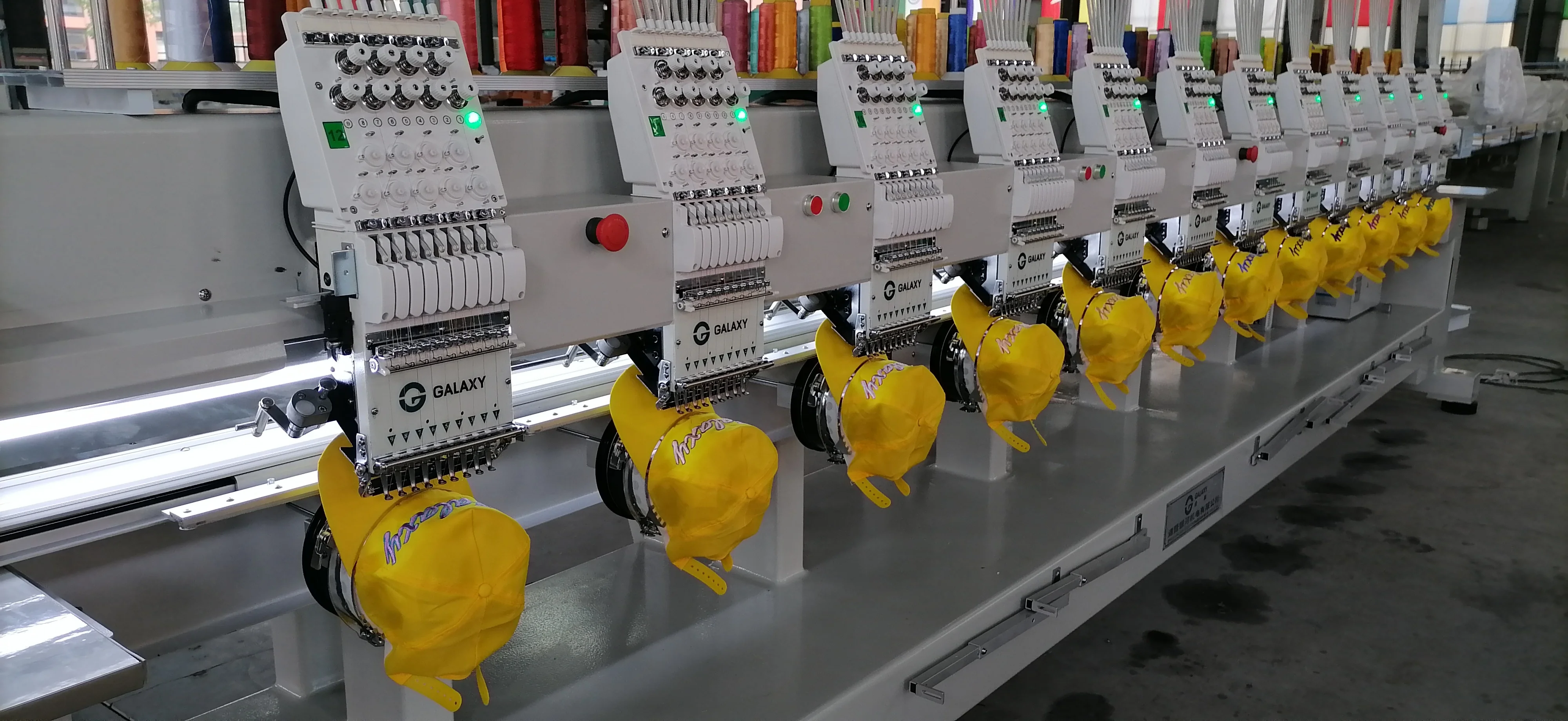 GALAXY HIGH SPEED 12 HEAD HAT / T-SHIRT EMBROIDERY MACHINE