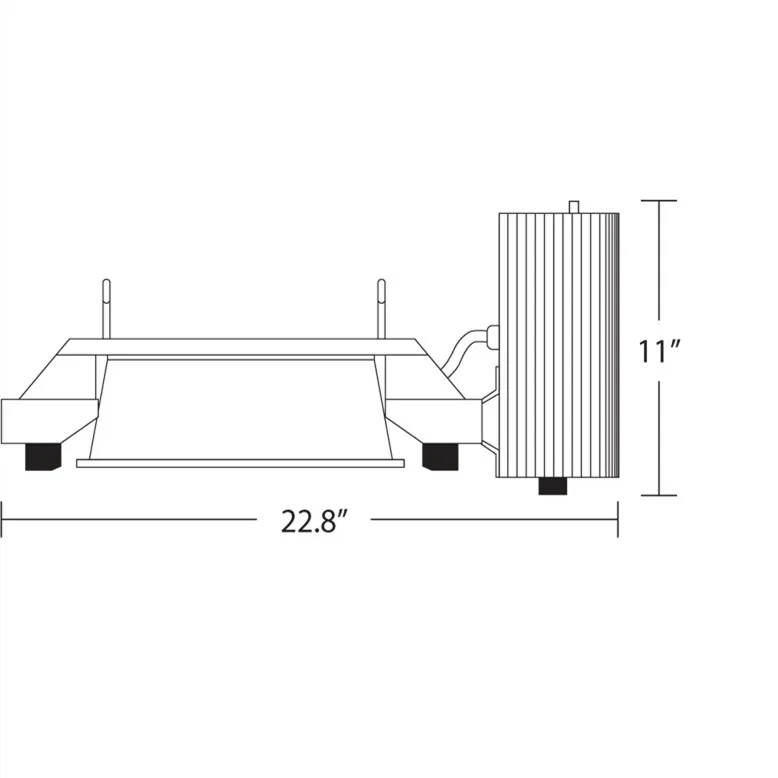 1000 Watt High Frequency Double-Ended Growing System with 1000 Watt Hps Bulb and Hanger Combo