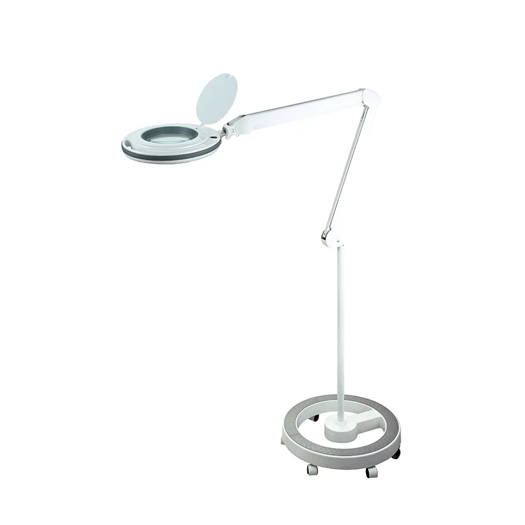 Salon Magnifier Lamp Light For Spa Eyelash Extension LED Magnifying Glass Magnifying Lamp With Dual Color Brightness Adjustment