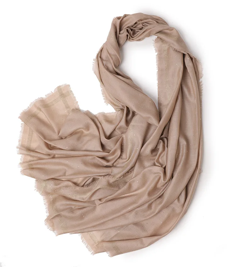 ladies winter australia merino wool scarves shawls stoles custos design embroidery logo luxury wool pashmina scarf for women