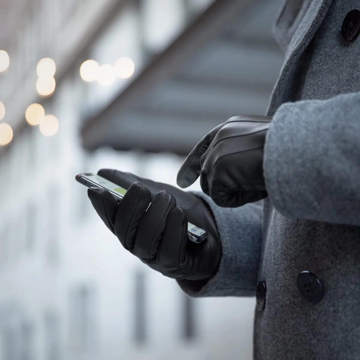 Оптовая продажа высококачественные зимние кожаные перчатки MOVAN из овчины для мужчин и