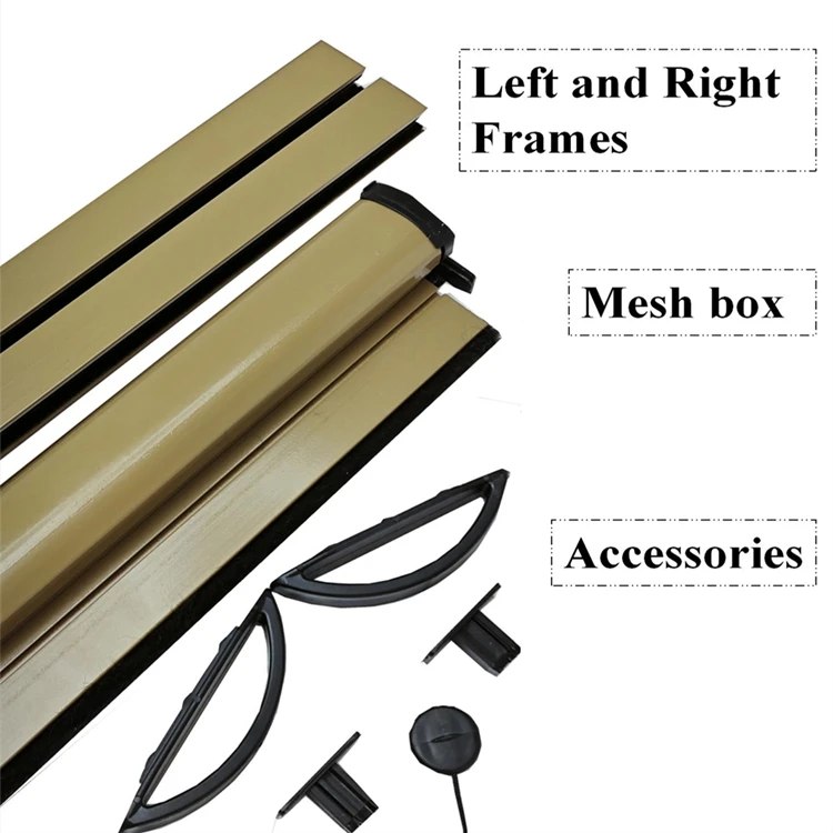 Wholesale Customized Aluminum Frame Fiberglass Screen Roller Retractable Fly Screen Window