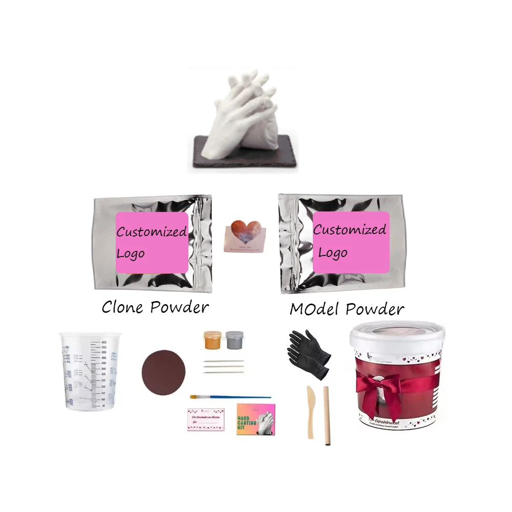 New products diy clay set Alginate Clone Powder DIY Hand Casting Kit Baby Foot custom figurine
