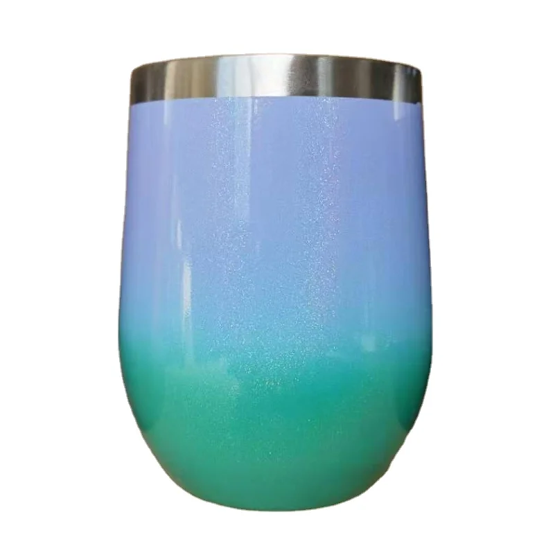 HDT hot coffee mug stainless steel 12oz color paint double wall insulated egg shape thermo  cups tumblr wine tumbler