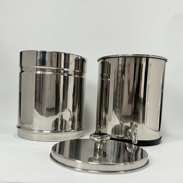 Factory Customized LOGO 6L 9L 12L Portable Outdoor Camping 304 Stainless Steel System Gravity-fed Water Purifier Filter System