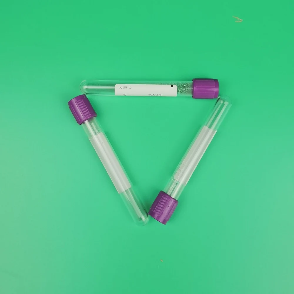 Высококачественная вакуумная трубка из ПЭТ для сбора крови EDTA K3 для лаборатории