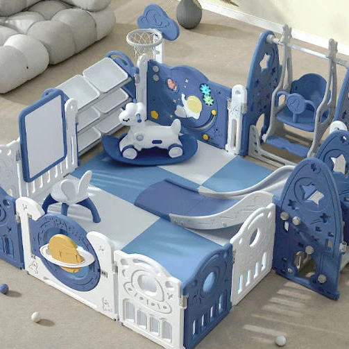 New Arrival Baby Playpen for Children Multifunction Newborn Guardrail Bed Fence Anti-Collision Playpen without Cushion