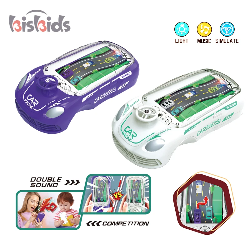 Newest Handheld Game Console Portable Multiplayer Games Dodge Car Toy Mini Racing Car Adventure Toy