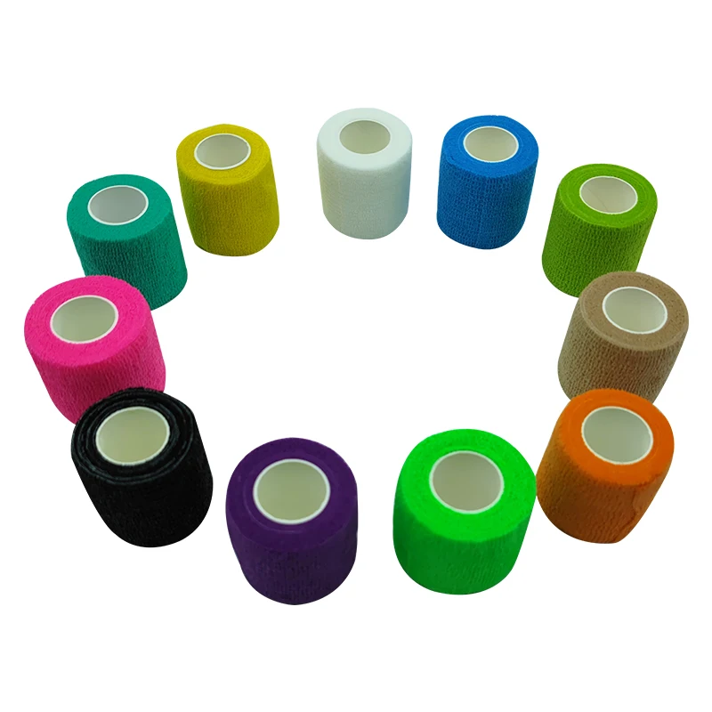 Оптовая продажа, медицинская когезионная эластичная повязка, самоэластичная клейкая повязка, когезионная повязка CE