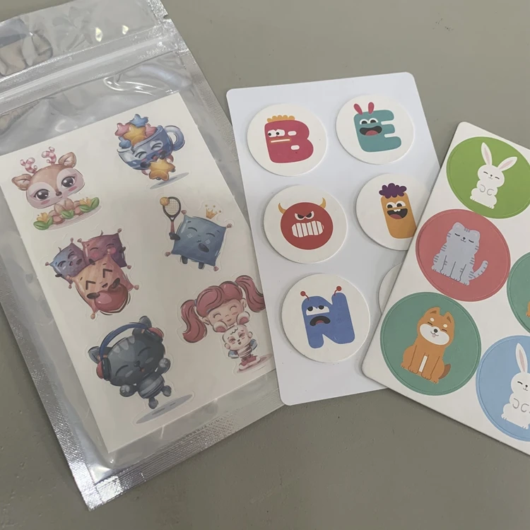  Customized Printing Fragrance Fabric stickers Essential Aroma Oil Scented Stickers for