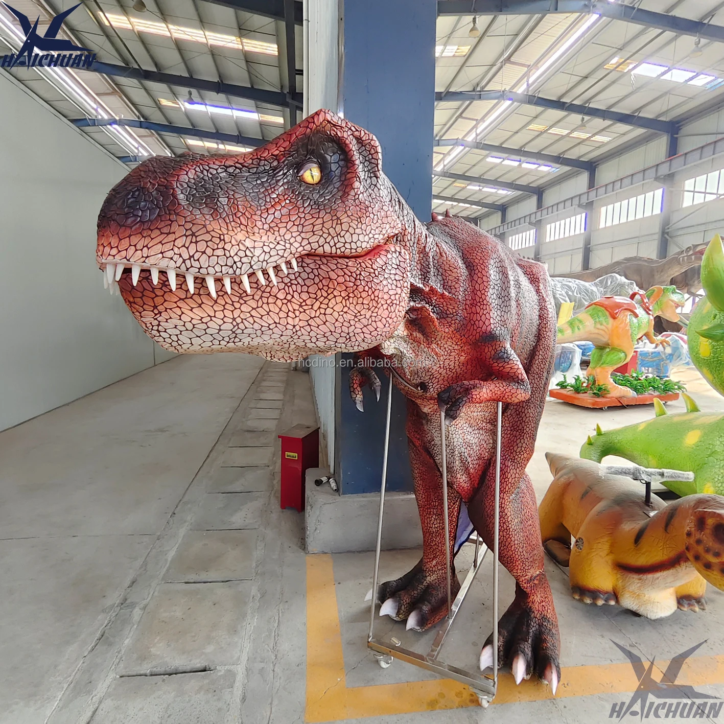 Lifelike Realistic Horror Halloween Costume Animatronic t rex Dinosaur Costume for Indoor Theme Playground