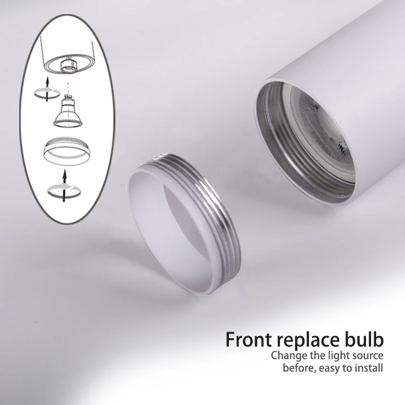 Pure Aluminum Surface Mounted Led Ceiling Light GU10 Spotlights for Home Adjust Spot Light Modern 3W 5W 6W 7W 90 Adjustable 100