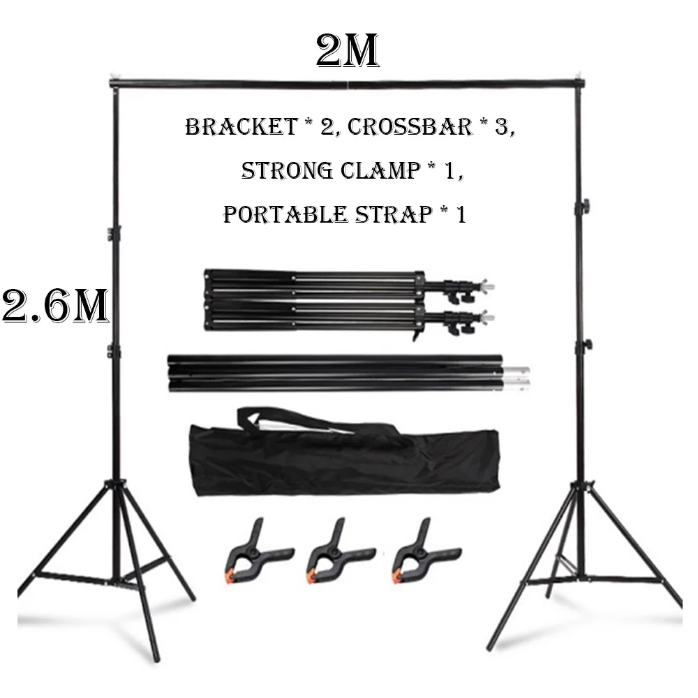 YC Photography Background Bracket Photography Studio Green Screen Bracket Adult Vertical Photography Bracket Portable Bag