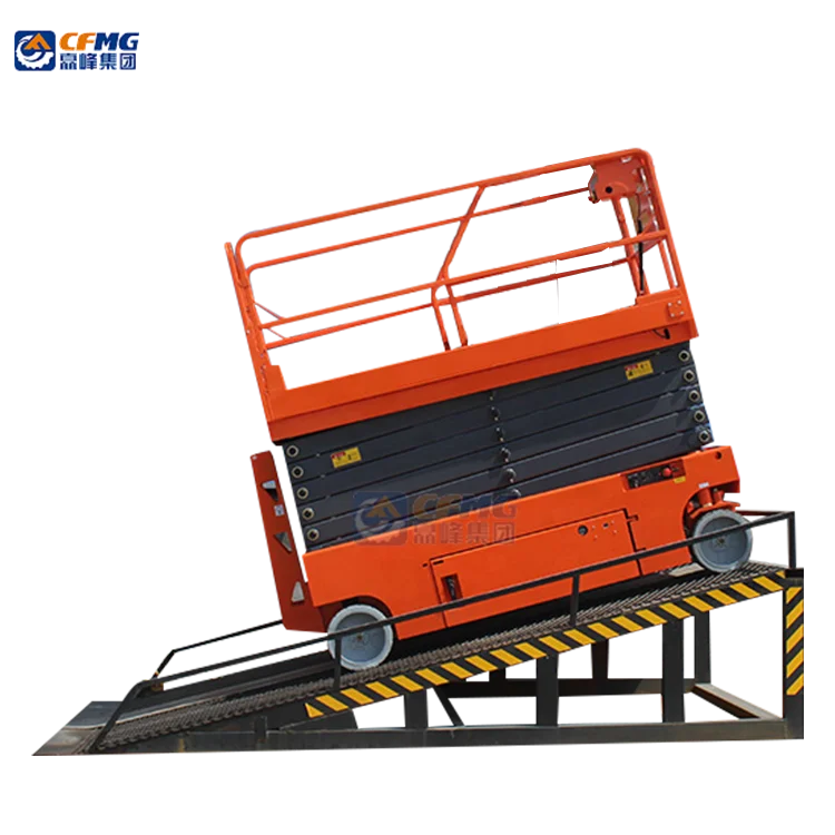 7.8m 19 feet small automatic slab hydraulic scissor genie jlg dingli type zoom elevating skylift personnel lifts and elevators