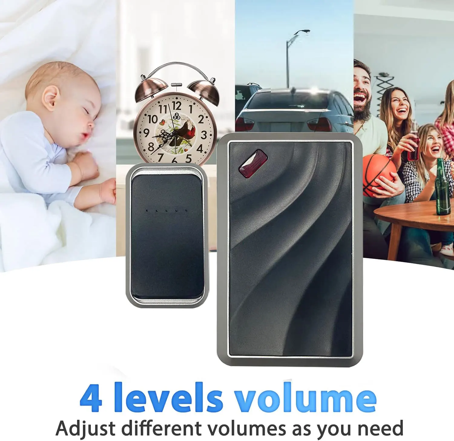 XINHUI M013Y factory price door bell Bright LED door bell long distance door bell home office use