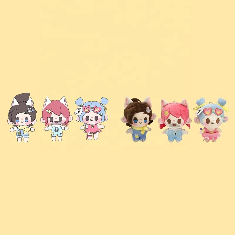 Kawaii  Low MOQ Custom Soft Stuffed Plush Doll Plush Toy