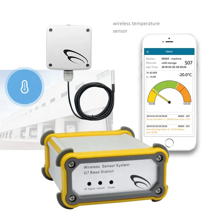 Водонепроницаемый zigbee 64 канала умный беспроводной датчик температуры datalogger умные сельскохозяйственные устройства