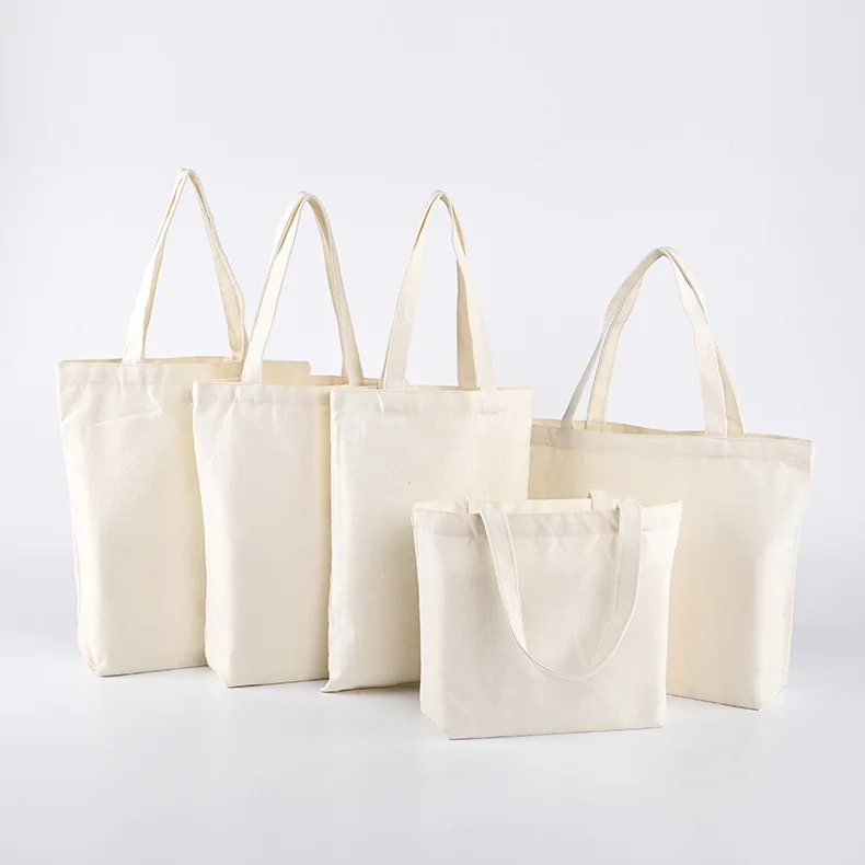 Washable Customize Promotional Oversize Jute Canvas Tote Shoulder Bag Cotton Blank Recyclable Tote Bag With Logo Printing