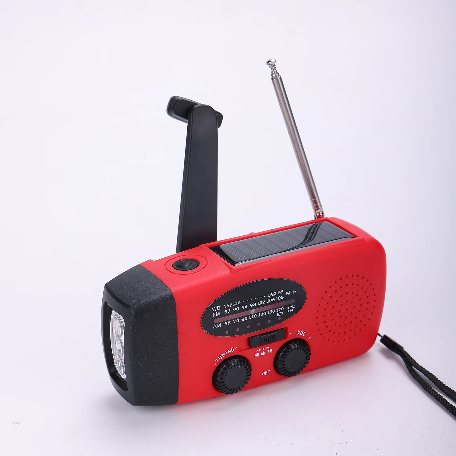 Hot sale Multi-function waterproof Emergency weather solar crank am fm noaa radio with dynamo charging 5000mah