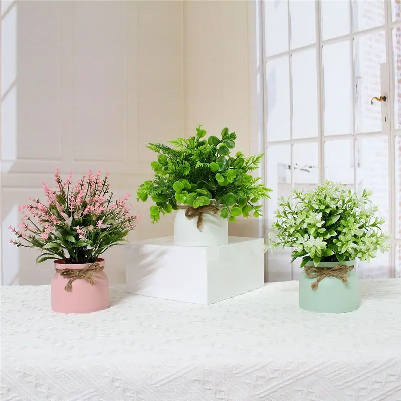 Modern Design Office Beautification with Non-Toxic Artificial Flowers Fake Flower for Interior Decor
