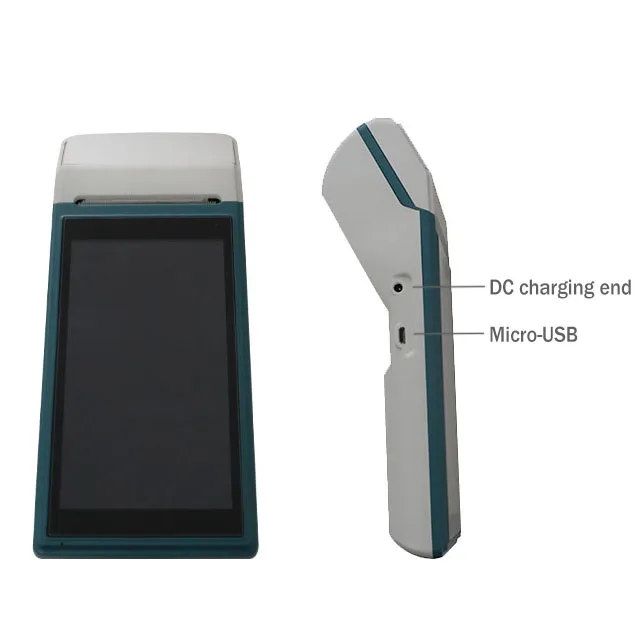 NFC 4G ручной розничный терминал Pos с 58 мм чековым принтером
