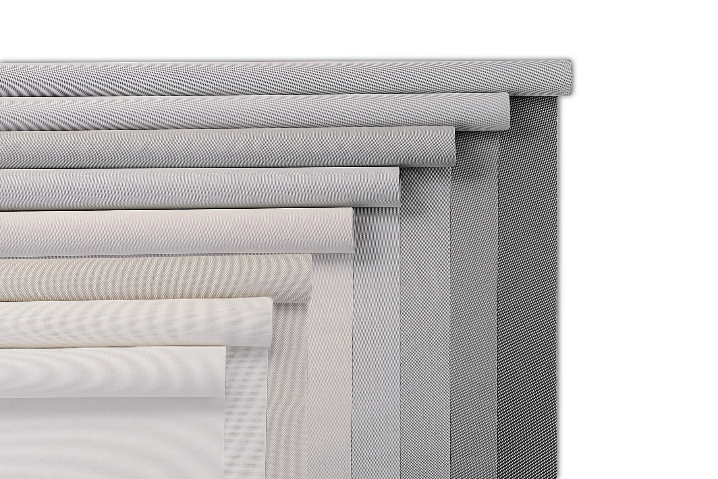 Hot Sale Motorized Polyester+PVC 5% Openness Translucent Sunshades Roller Blinds