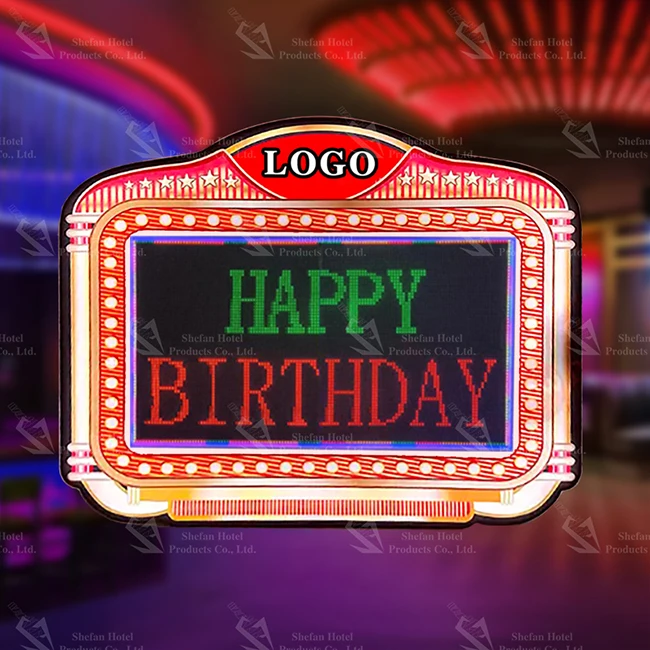 Wholesale Rechargeable Acrylic Night Club Bar Color Gradient Led Sign Board Led Bottle Presenter