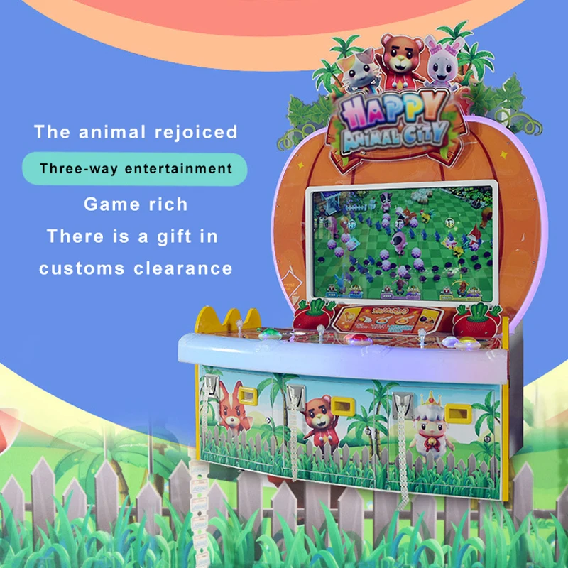 Wholesale Coin Operated Indoor Crazy Animals Lottery Amusement Ticket Redemption Game Machine For Sale