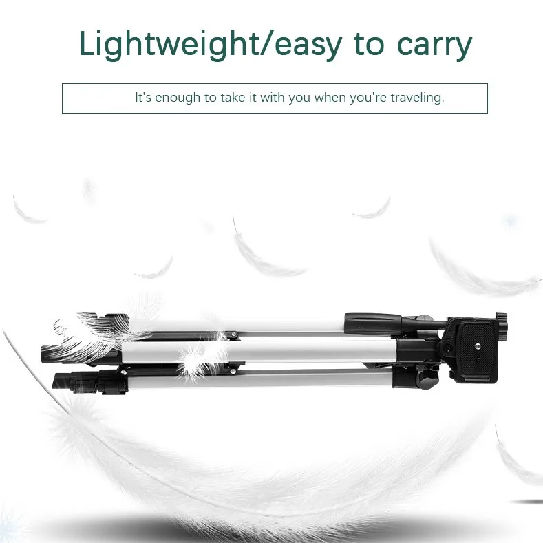 Factory price 330A mini portable flexible tripod 3 sections adjustable height tripod mobile phone camera universal tripod