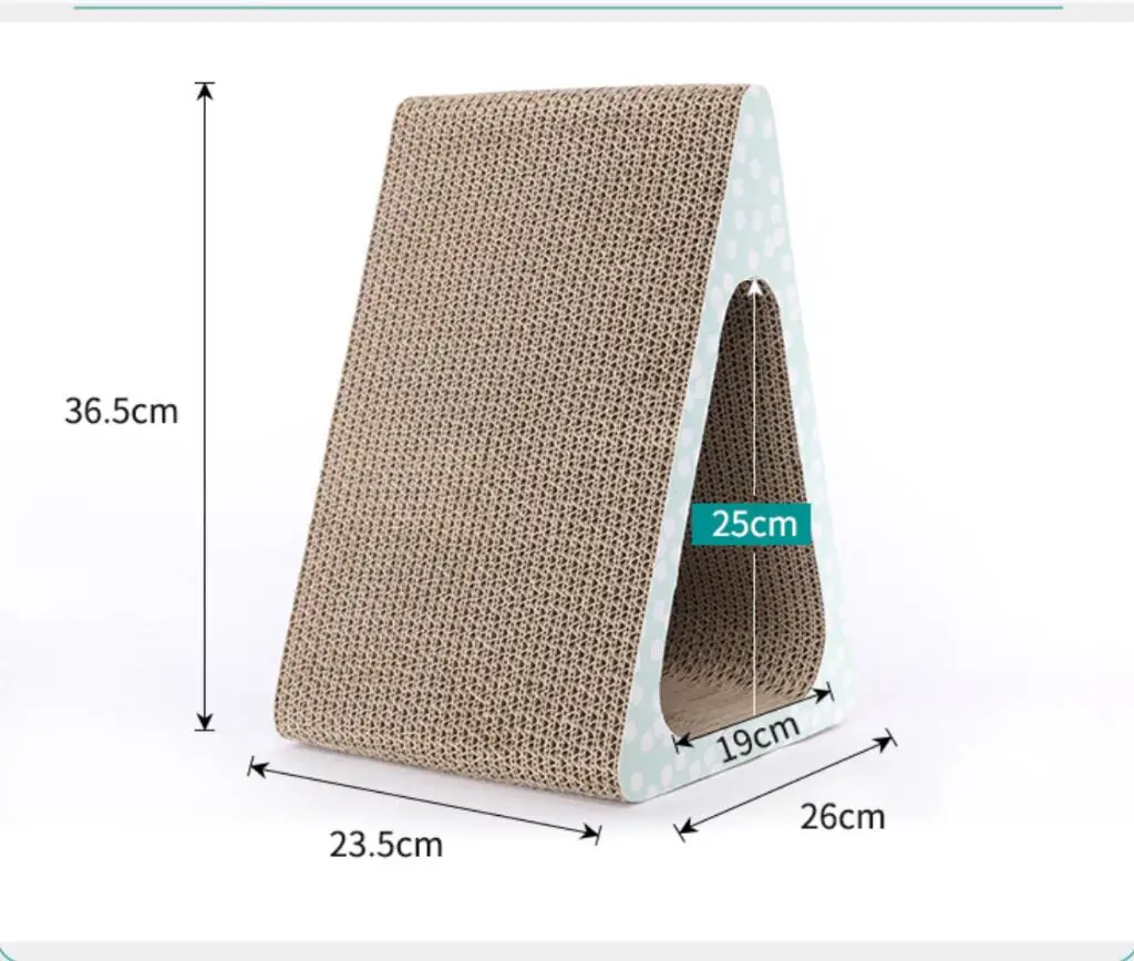 New Triangle Cat Scratcher Scratch Pad Protecting Furniture Hollow Pet Products With Ball Cardboard Round